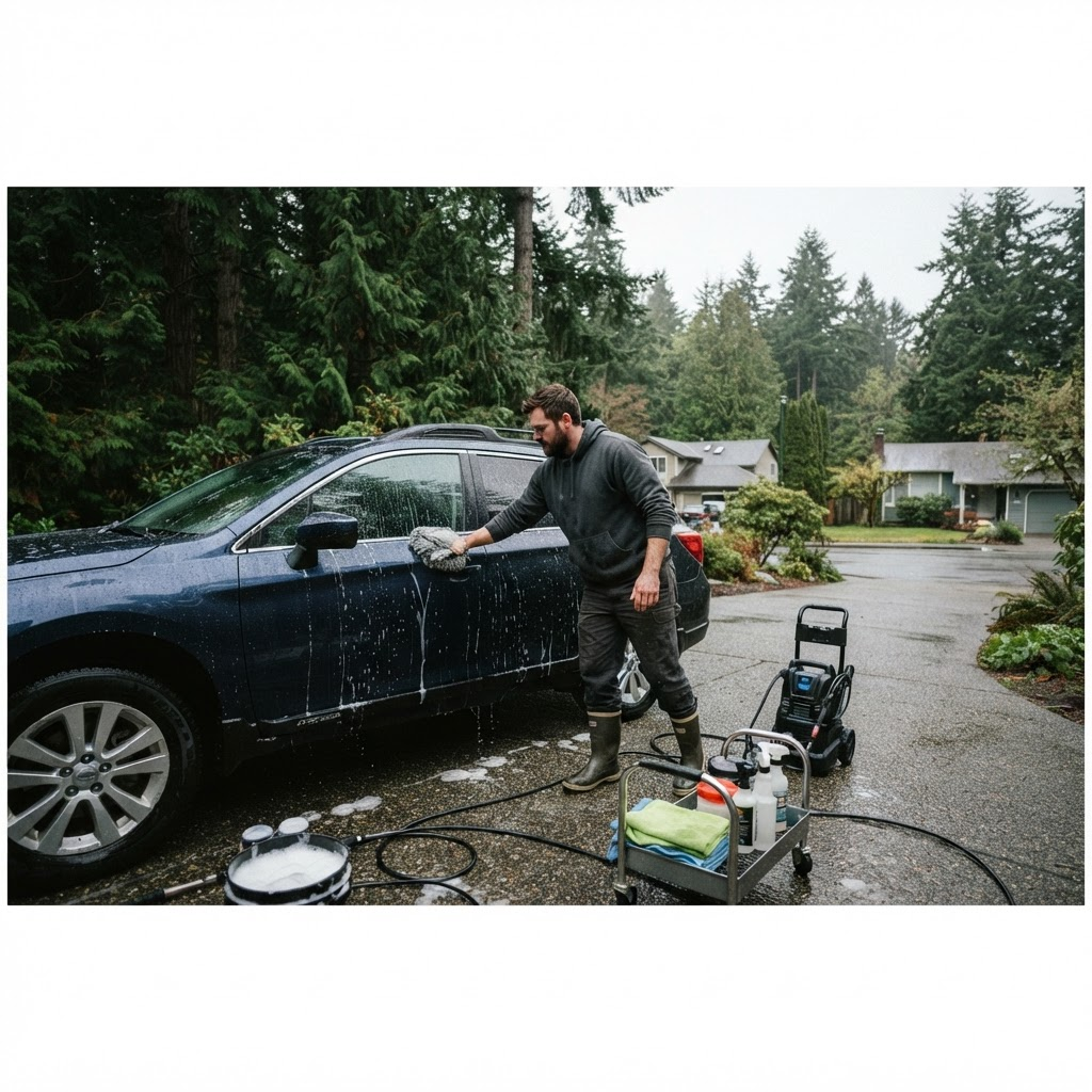 Mobile car detailing service setup serving Seattle, WA