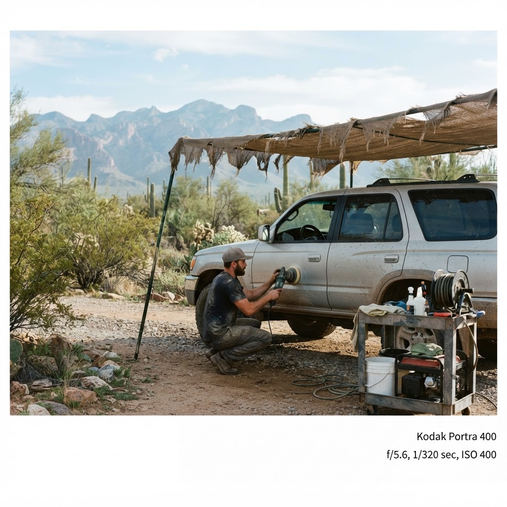 Mobile car detailing service setup serving Tucson, AZ